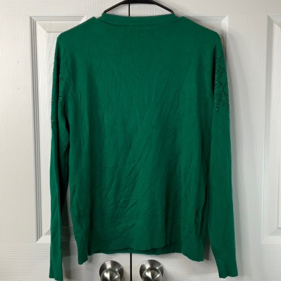 LIV Milano Women’s Green Long Sleeve Sweater Size L - Picture 7 of 9